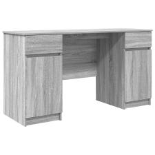 vidaXL Asztal Szürke Sonoma 140x49x76 cm Szerelt fa (3328512) íróasztal