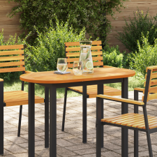 vidaXL Asztallap 100x50x2.2 cm Ovális Tömör Fa Akác bútor