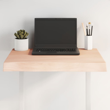 vidaXL asztallap 60x40x(2-6) cm kezeletlen tömör fa élőszegélyes bútor