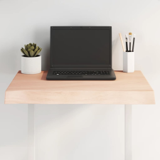 vidaXL asztallap 60x50x(2-6) cm kezeletlen tömör fa élőszegélyes bútor
