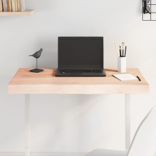 vidaXL asztallap 80x50x(2-6) cm kezeletlen tömör fa élőszegélyes bútor