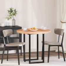 vidaXL Asztallap Egyéb Világosbarna Ø 80 x 4 cm Masszív tölgyfa bútor