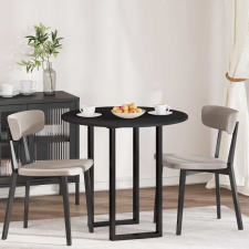 vidaXL Asztallap Fekete 80 x 80 x 1.5 cm Faanyag bútor