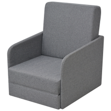 vidaXL Átalakítható alvó fotel szövet 59,5x72x72,5 cm világosszürke bútor