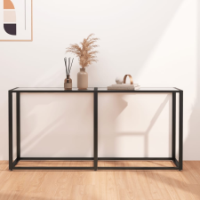 vidaXL átlátszó edzett üveg tálalóasztal 160 x 35 x 75,5 cm bútor