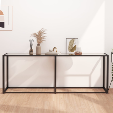 vidaXL átlátszó edzett üveg tálalóasztal 200 x 35 x 75,5 cm bútor