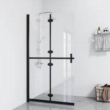 vidaXL átlátszó ESG üveg összecsukható zuhanyfal 70 x 190 cm kád, zuhanykabin