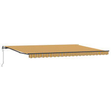 vidaXL Automatikus Behúzható Napellenző Többszínű Csíkokkal 500x350 cm (3331515) kerti bútor