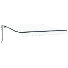 vidaXL Automatikus Behúzható Napernyő Fehér 300x250 cm (3330075) kerti bútor