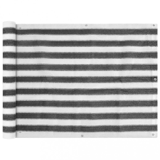 vidaXL Balkon napellenző HDPE 90x400 cm Antracit és fehér kerti bútor