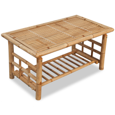 vidaXL bambusz dohányzóasztal 90 x 50 45 cm bútor