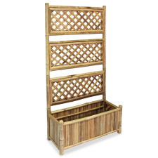 vidaXL bambusz kerti magaságyás apácaráccsal 70 cm (43714) kerti tárolás