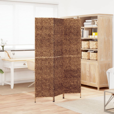 vidaXL barna 3 paneles vízijácint térelválasztó 122x180 cm bútor
