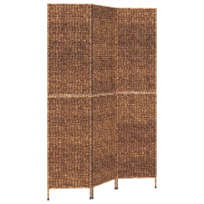 vidaXL barna 3 paneles vízijácint térelválasztó 122x180 cm (355192) bútor