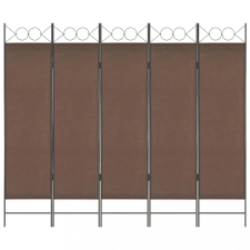 vidaXL Barna 5-paneles paraván 200 x 180 cm bútor
