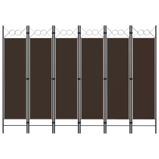 vidaXL Barna 6 paneles paraván 240 x 180 cm bútor