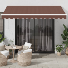vidaXL barna automata kihúzható napellenző 350 x 250 cm kerti bútor