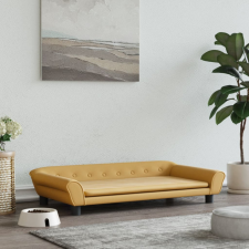 vidaXL barna bársony kutyaágy 100 x 50 x 21 cm szállítóbox, fekhely kutyáknak