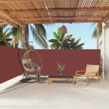 vidaXL barna behúzható oldalsó napellenző 140 x 600 cm kerti bútor