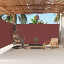 vidaXL Barna behúzható oldalsó napellenző 180 x 600 cm kerti bútor
