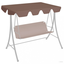 vidaXL Barna csere ponyva kerti hintaágyhoz 150/130 x 105/70 cm kerti bútor