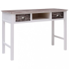 vidaXL Barna fa íróasztal 110 x 45 x 76 cm