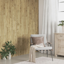 vidaXL barna fa megjelenésű PVC fali panel 2,06 m² építőanyag