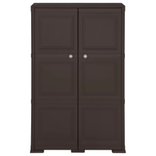 vidaXL barna fahatású műanyag szekrény 79 x 43 x 125 cm (340594) bútor