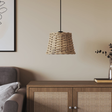 vidaXL barna fonott mennyezeti lámpaernyő Ø20 x 15 cm világítás