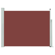 vidaXL barna kihúzható oldalsó teraszi napellenző 140 x 500 cm (48399) kerti bútor