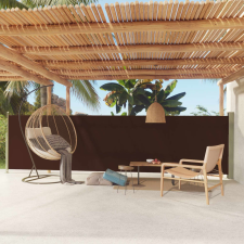 vidaXL barna kihúzható oldalsó terasznapellenző 140 x 600 cm kerti bútor