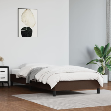vidaXL barna műbőr ágykeret 100x200 cm ágy és ágykellék
