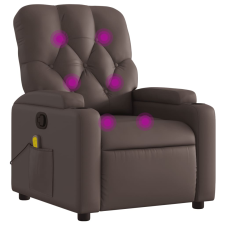 vidaXL barna műbőr dönthető masszázsfotel (372512) masszázsfotel