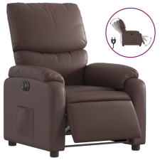 vidaXL barna műbőr elektromos dönthető fotel (3204874) bútor