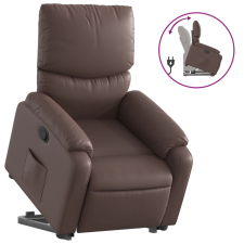 vidaXL barna műbőr felállást segítő dönthető fotel (3204888) bútor