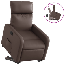 vidaXL barna műbőr felállást segítő dönthető fotel (3206751) bútor