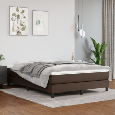vidaXL barna műbőr rugós ágykeret 140x200 cm ágy és ágykellék