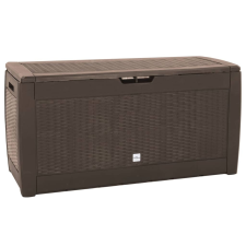 vidaXL barna polipropilén kerti tárolóláda 119 x 48 x 60 cm kerti tárolás