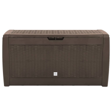 vidaXL barna polipropilén kerti tárolóláda 119 x 48 x 60 cm (152196) kerti tárolás