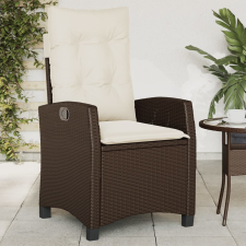 vidaXL barna polyrattan dönthető kerti szék párnákkal kerti bútor