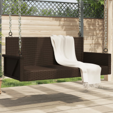 vidaXL barna polyrattan hintapad 119 x 56 x 48 cm hintaágy