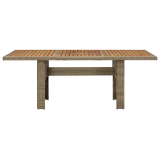 vidaXL barna polyrattan kerti étkezőasztal 200 x 100 x 74 cm (310143) kerti bútor