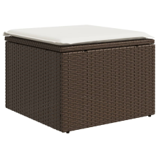 vidaXL barna polyrattan kerti szék párnával 55 x 55 x 37 cm (366204) kerti bútor