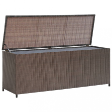vidaXL Barna polyrattan kerti tárolóláda 120 x 50 x 60 cm kerti tárolás