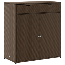 vidaXL barna polyrattan kerti tárolószekrény 105 x 55 x 113 cm (365564) kerti tárolás