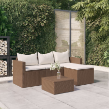 vidaXL barna polyrattan kerti ülőgarnitúra kerti bútor