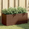 vidaXL barna polyrattan kerti ültetőláda 2 cseréppel 72x30x32 cm