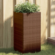 vidaXL barna polyrattan kerti ültetőláda 30x30x60 cm kerti tárolás