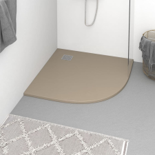 vidaXL barna SMC zuhanytálca 90 x 90 cm kád, zuhanykabin