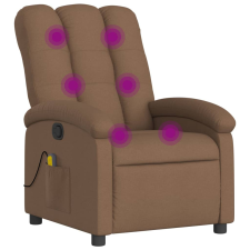 vidaXL barna szövet dönthető masszázsfotel (371743) masszázsfotel